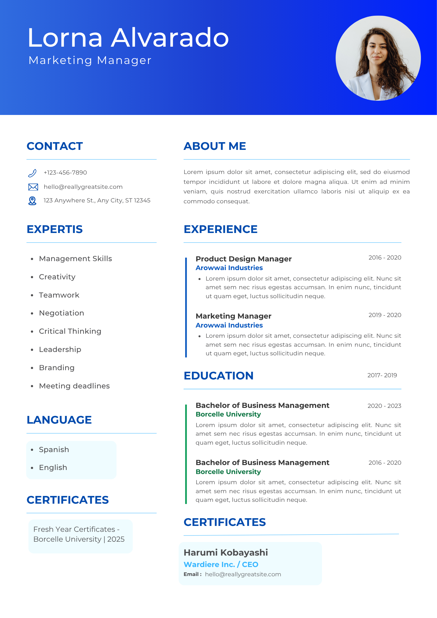 CV Template 4